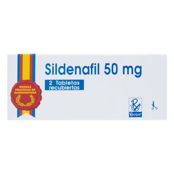 SILDENAFIL 50 MG 2 TABLETAS RC