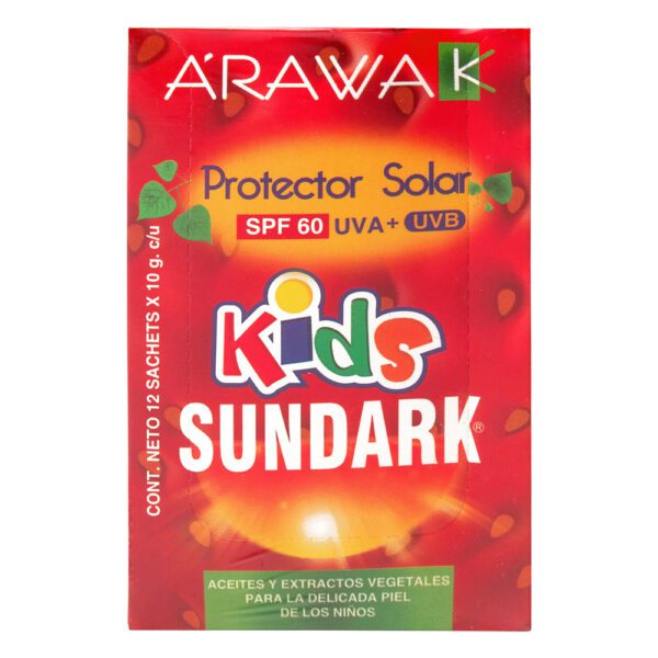 BLOQUEADOR SUNDARK KIDS 12 SOBRES 10 GR