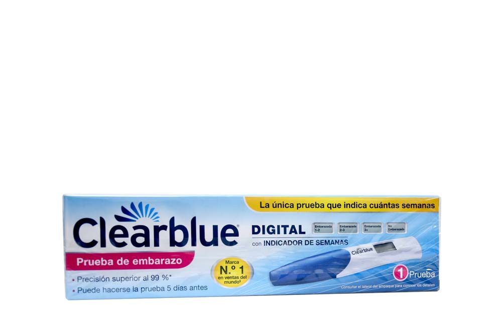 PRUEBA DE EMBARAZO CLEARBLUE DIGITAL Farmacenter Cipreses